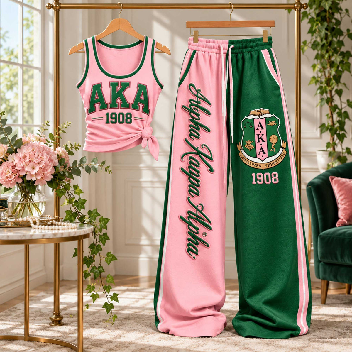 Varsity Chic TankTop Two-Piece Set HCT APT AKA 1010262