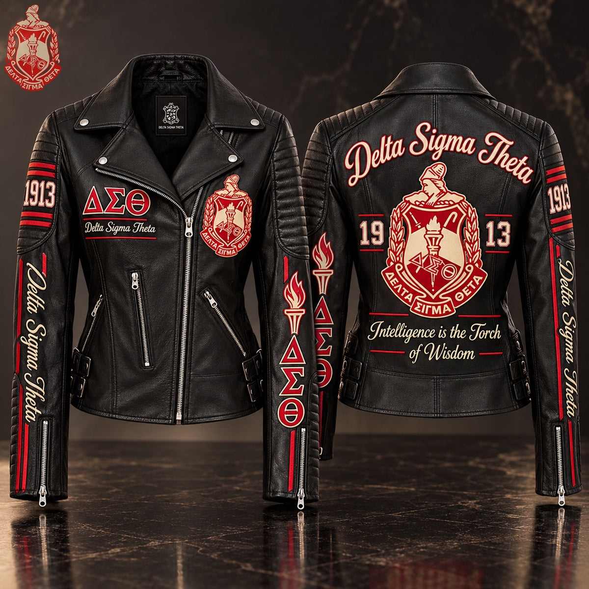 Women's Leather Moto Jacket HANNN TND DST 1610264