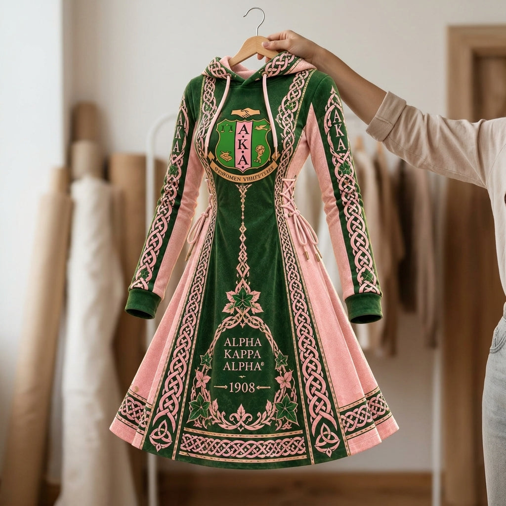 Premium Knot Hoodie Dress TLQ DBD AKA 2310261